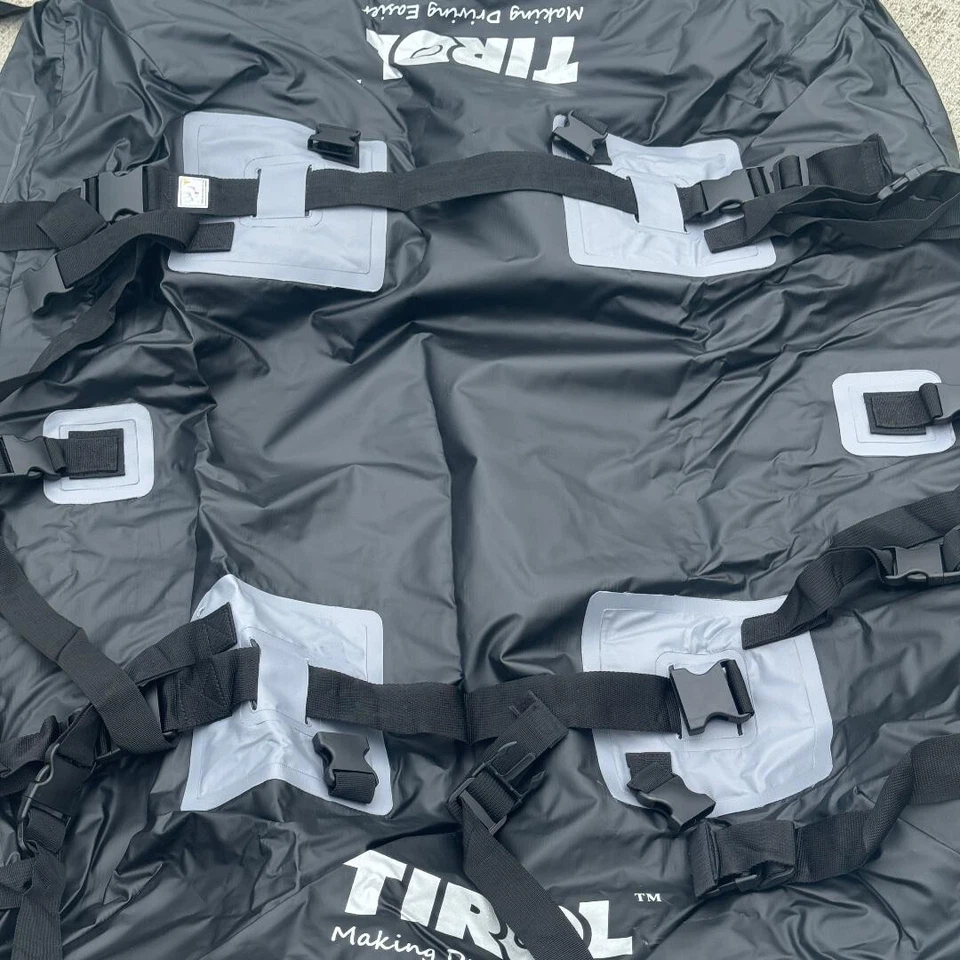 TIROL Top Carrier Cargo Luggage Travel Bag 15 Cubic Feet for Vehicles Waterproof - Image 2 of 4