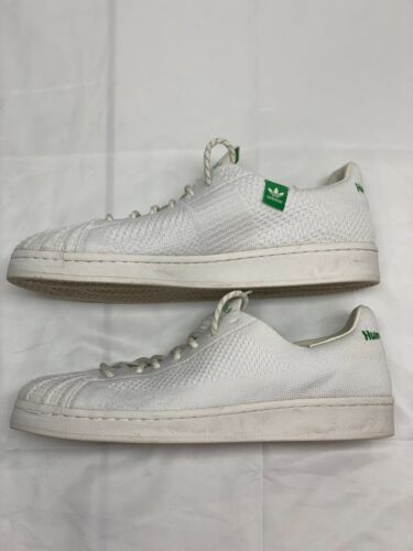 Adidas HumanRace Superstars Men Sz 11.5 Pharrell Williams White Primeknit GX0194 - Picture 7 of 16