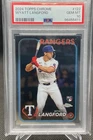 2024 TOPPS CHROME WYATT LANGFORD RC PSA 10 Texas Rangers Rookie Card