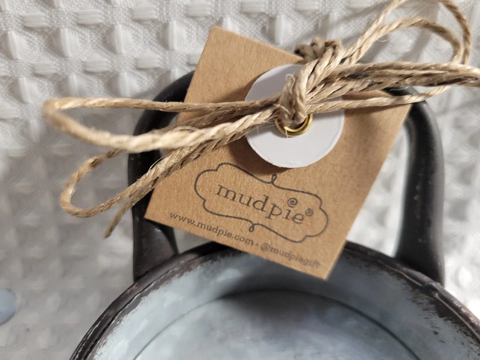 Mud Pie Galvanized Tray 6 x 3.25 x 1 - Image 2 of 4