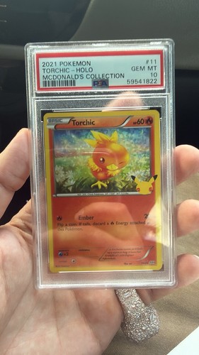 2021 POKEMON MCDONALD'S COLLECTION #11 TORCHIC-HOLO PSA 10