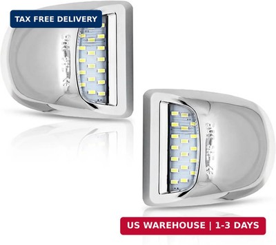 Bestview LED License Plate Light Tag Lights Assembly Compatible with Chevy Silve