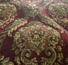 Croscill Home IMPERIAL EMPRESS King Comforter Claret Red Gold Brocade RETIRED