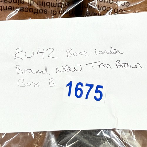 Base London Hombres Heritage Cuero Suave Cubierta de Conducción Zapatos Marrón Talla UK 8 Eur42 - Imagen 21 de 21
