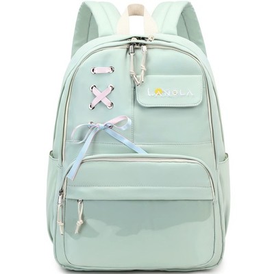 Teen Girl School Backpack Casual Daypack Bookbag Elementary Middle School Col...