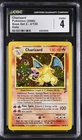 CGC 4 Charizard 4/130 Holo SWIRL Base Set 2 Pokemon Card