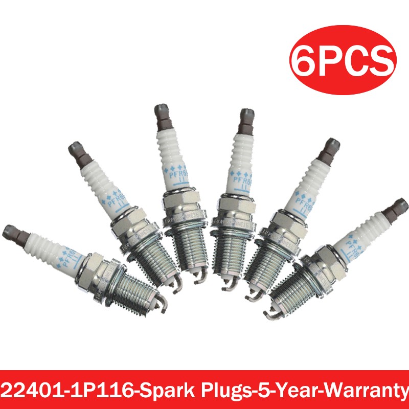 6x SPARK PLUG #22401-1P116 PFR6G11 FOR NISSAN MAXIMA SENTRA INFINITI I30