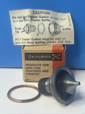 #ad Devilbiss AV 601 EX 1.8mm FLUID TIP SPRAY NOZZLE JGA MSA MBC OEM GENUINE $23.99