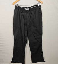 Dickies Womens Black Medical Work Trousers Bootcut Cargo Pants L 