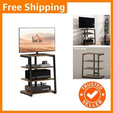 Industrial HiFi Stand for up to 28" TVs - Adjustable Shelves, Sturdy Design