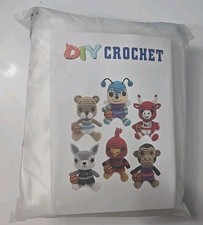 6Pcs Crochet Animals Kit for Beginners DIY Craft for Adults and Kids
