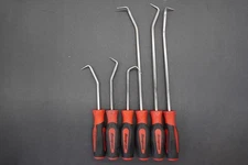 Snap On Radiator Hose Picks Soft Grip Handle Set 6-Pieces ( RED ) SGRHT6BR