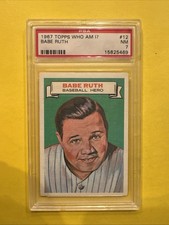 1967 Topps Who Am I? Babe Ruth #12 PSA 7 NM