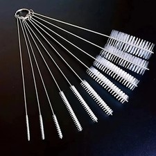 10X/Set Cleaner Bottle Tube Pipe Small Long Cleaning Brushes Nylon Straw Brush