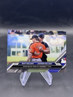 Jackson & Matt Holliday #625 RC 2024 Topps Now Rookie Card