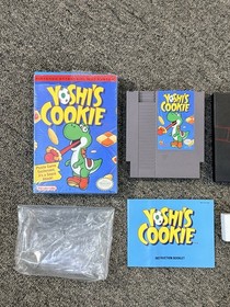 YOSHI'S COOKIE NINTENDO NES GAME BOX MANUAL