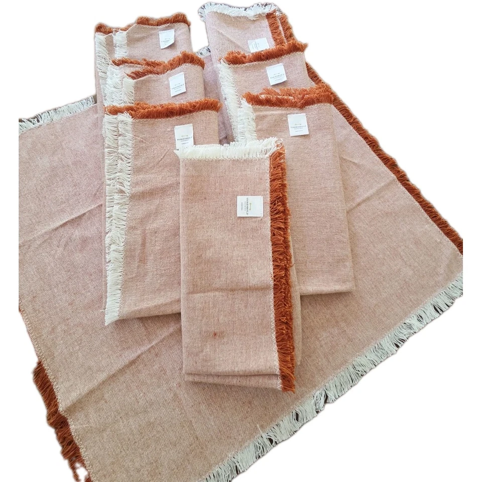 Threshold Target Napkins Or Placemats 100% Cotton Burnt Orange - Image 2 of 4