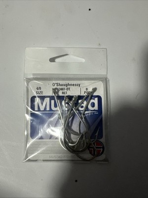 Mustad O'Shaughnessy 3407-DT 4/0 Pack Of 8