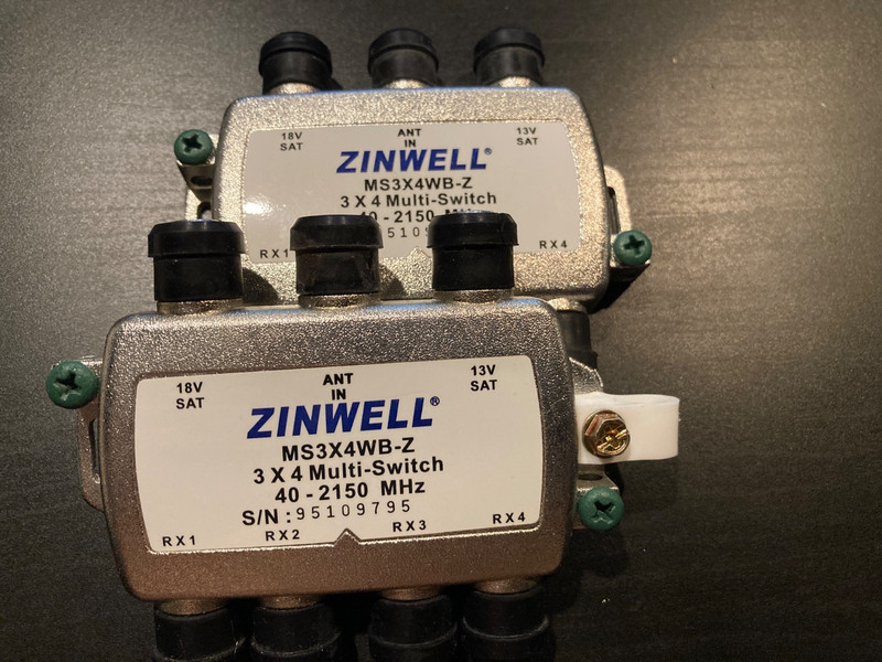 DirecTV Zinwell 3X4 SAM-3402 Multi-Switch Multiswitch (2 units)