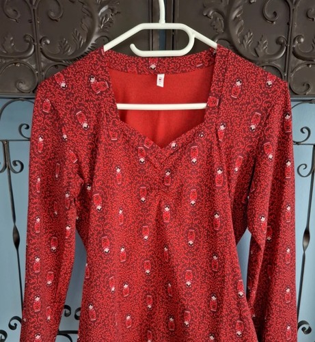 Blutsgeschwister Babuschka♡ Langarm-Shirt Größe L Rot ♡Herzausschnitt UNGETRAGEN - Bild 5 von 19
