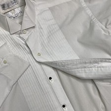 Neil Allyn Men's White Long Sleeve Tuxedo Shirt XS 30/31 Prom Wedding Formal