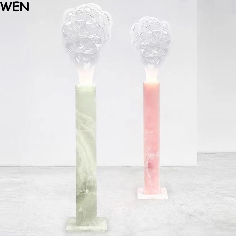 Lámparas de pie modernas de burbujas, lámparas de salón de dormitorio accesorios de iluminación decorativos Foto 3 de 4