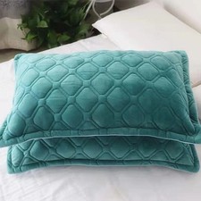 Winter Crystal Velvet Pillowcase Flannel Thicken Warm Coral Velvet Pillow Case S