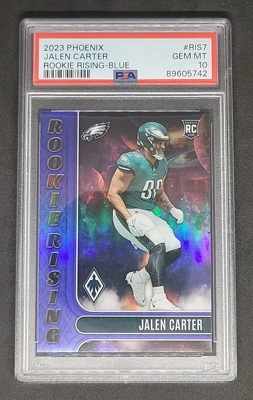 Jalen Carter Panini Phoenix Rookie Rising #RIS7 Blue