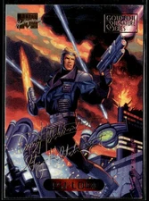 1994 Fleer Marvel Masterpieces Hildebrandt #92 Psi-Lord Gold Foil Signature