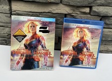 Captain Marvel 2019 Blu-ray W/ Slip Brie Larson Samuel Jackson Action Sci-fi