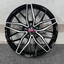 18 Ipw 1513 Style Black Mach Wheels Rims Fits Honda Civic Ex Lx Si Hybrid Lxs