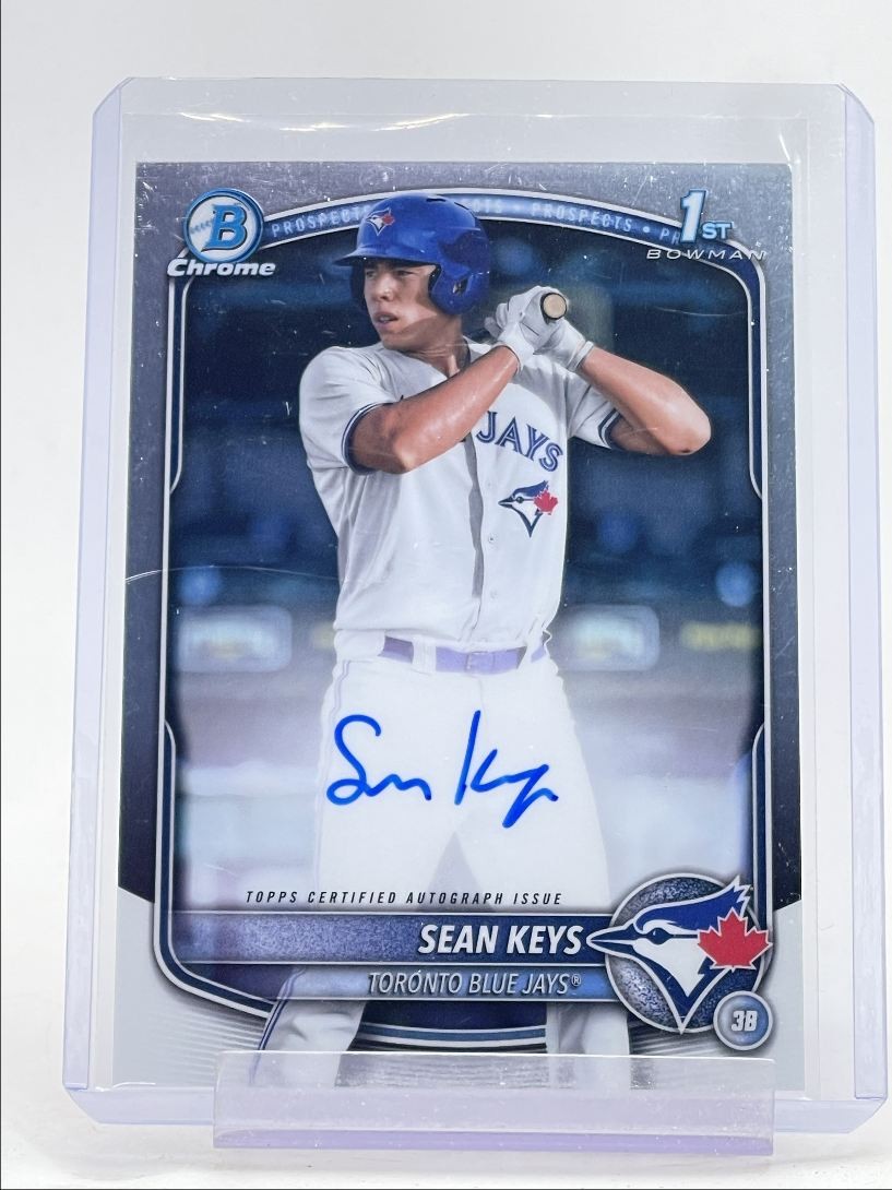 SEAN KEYS 2025 BOWMAN CHROME 1ST AUTOGRAPH BASEBALL AUTO Q1681