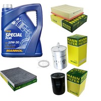 MANN-FILTER Inspektionspaket Mannol 5L Special Plus 10W-30 FüR Vw Passat
