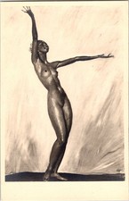 Josephine Baker art Gabriel Domergue nude woman 1920s Salon de Paris postcard