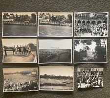 9 WW2 WWII Original German Photos Lot Group Military Army Stormtroopers Rally