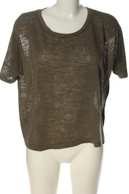 H&M DIVIDED Shirt basique Dames Haut T EU 36 kaki style décontracté - Photo 1/4