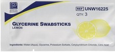 Mouth Cleaning Swabs. Lemon flavoured swab ideal for gentle mouth cleaning
