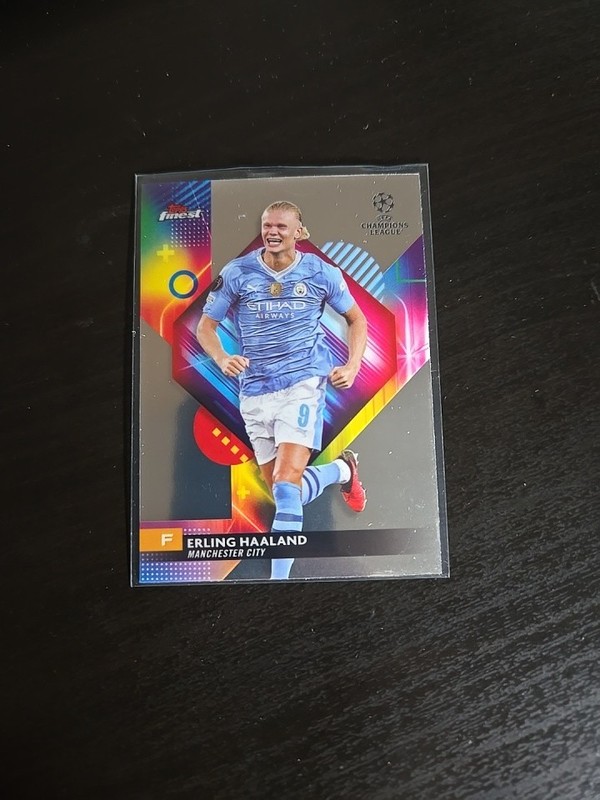 2023-24 Topps Finest UEFA Club Competitions Erling Haaland #121 Man City - JL