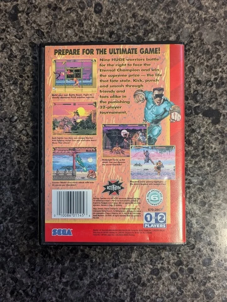 Eternal Champions Sega Genesis en caja original Foto 4 de 4