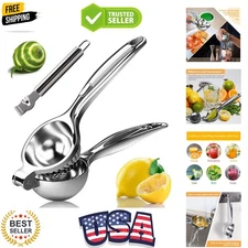 Lemon Squeezer, Lemon Squeezer Juicer, Citrus Juicer Handheld, Metal Lemon Ha...