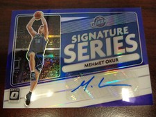 2020-21 Optic Mehmet Okur PURPLE Prizm AUTO Signature Series #SS-MEH-Jazz