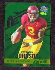 1996 Classic NFL Draft 1A Keyshawn Johnson New York Jets USC Rookie Card NM/MT+ . rookie card picture
