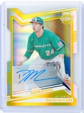 2022 Panini Elite Extra Edition DAVID MCCABE Gold Asp AUTO Autograph RC 4/24