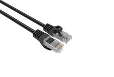 CAT6 Slim Ethernet Patch Cable Black 28AWG 1FT 50 PACK