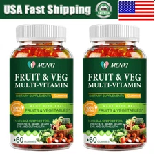 2 X Fruits and Veggies Gummies Diet Supplement Fruits & Vegetables for Women Men