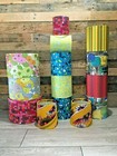 UPCYCLED VINTAGE LIGHT LAMP SHADES ORIGINAL 60S 70S RETRO FABRIC PENDANT CEILING