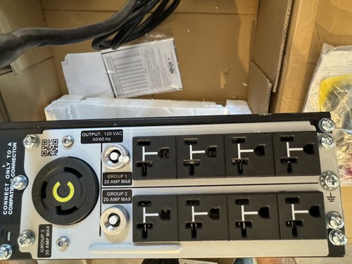 APC SRT3000RMXLA NC Smart UPS 3000VA RM 120V Network Card Smart Slot USB - Picture 5 of 14
