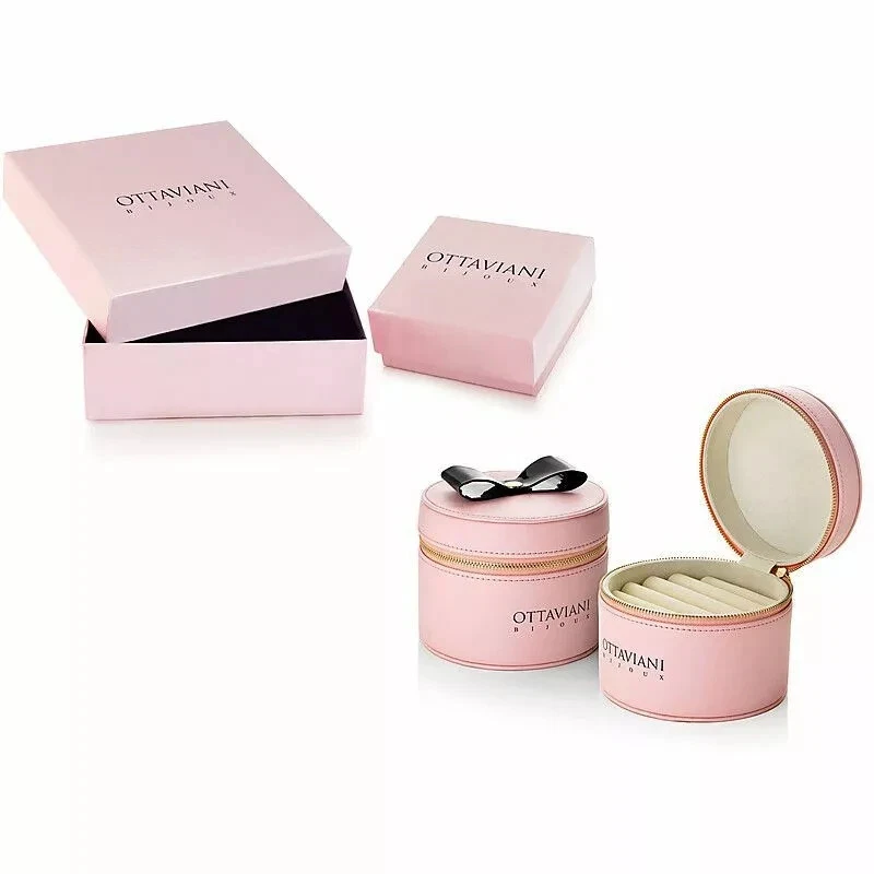 COLLANA OTTAVIANI Donna In OTTONE Placcato Argentata Silver Con Zirconi 501122C - Immagine 3 di 4