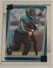 2021 Donruss Rated Rookie Clearly Blue Travis Etienne Jr /99 #59 RC Jaguars SP