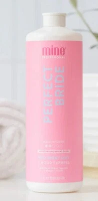 MINE TAN MINETAN PERFECT BRIDE Medium Dark Spray Tan Solution 1 Litre PROFESSIONAL